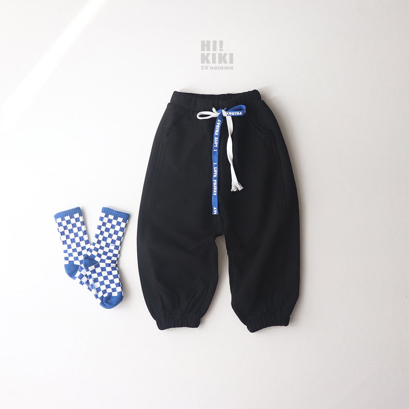 Hikiki - Korean Children Fashion - #fashionkids - String Jogger Pants - 5