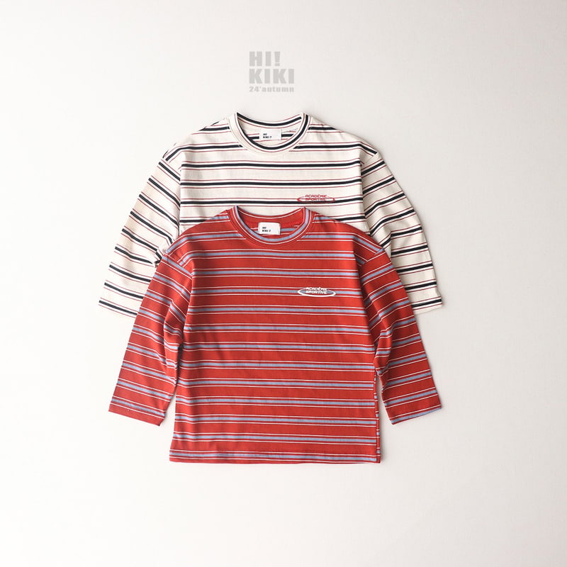 Hikiki - Korean Children Fashion - #kidsstore - Stripe Tee - 7