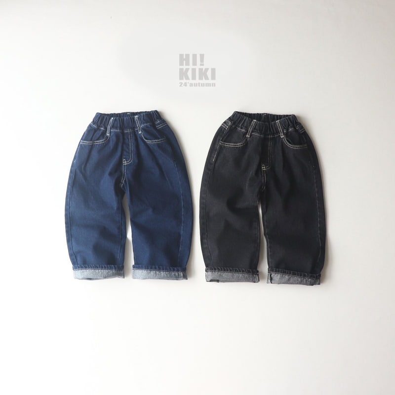 Hikiki - Korean Children Fashion - #minifashionista - Washing Denim Pants