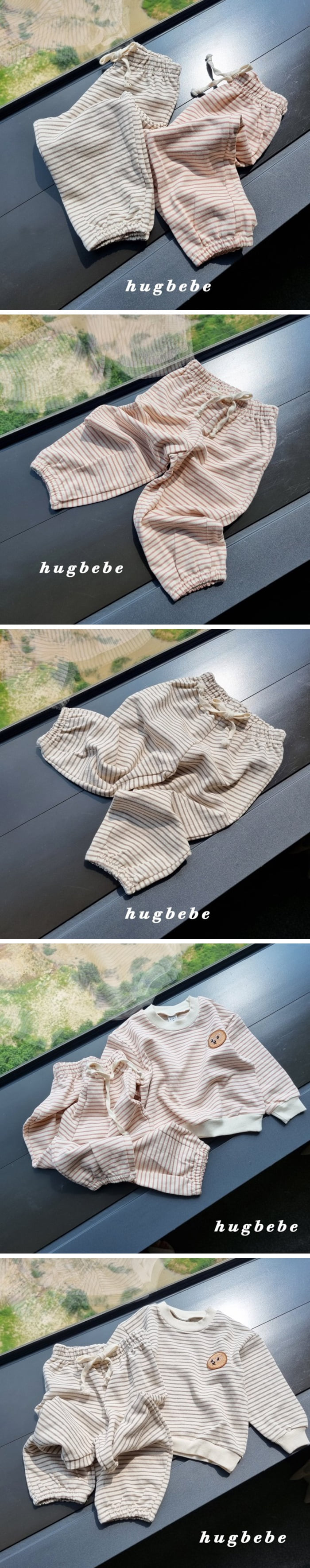 Hug Bebe - Korean Children Fashion - #littlefashionista - Stripe Jogger Pants