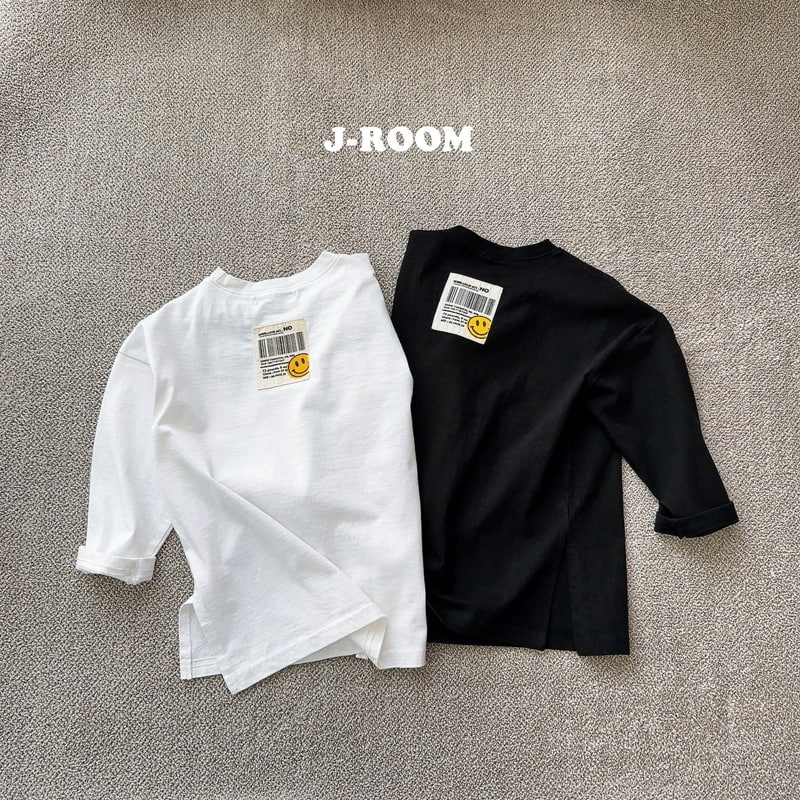 J-Room - Korean Children Fashion - #childofig - Label Layered Long Tee - 4