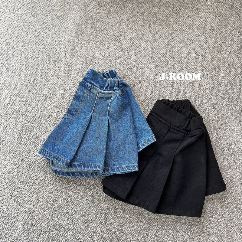 J-Room - Korean Children Fashion - #childofig - Two Tuck Skirt Shorts - 3