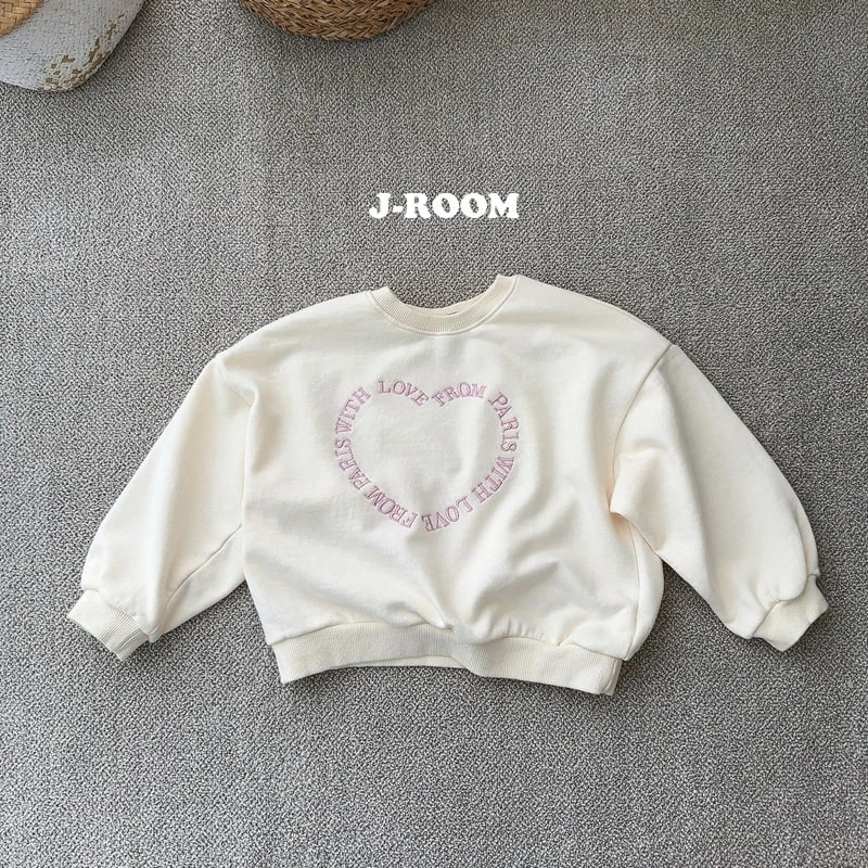 J-Room - Korean Children Fashion - #childrensboutique - Love Embroidery Sweatshirts - 11