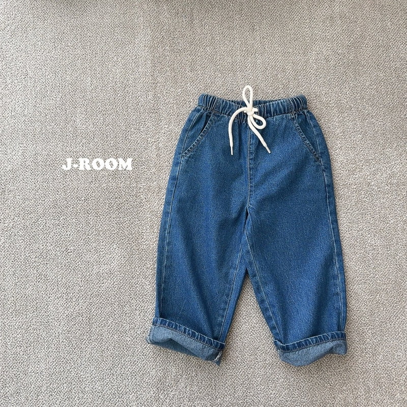 J-Room - Korean Children Fashion - #designkidswear - String Straight Jeans - 2