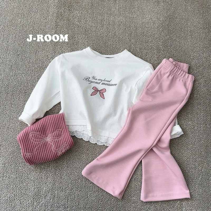 J-Room - Korean Children Fashion - #designkidswear - Lace Crop Tee - 2