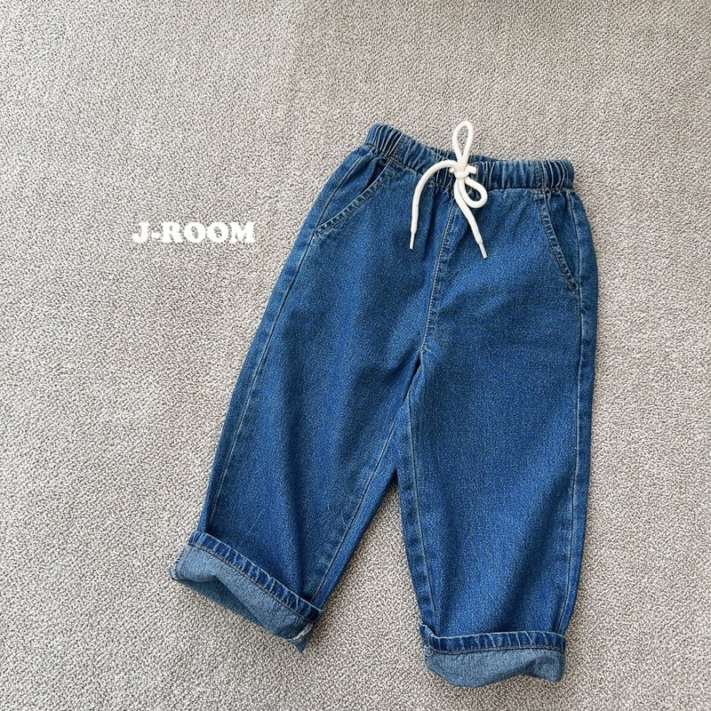 J-Room - Korean Children Fashion - #discoveringself - String Straight Jeans - 3