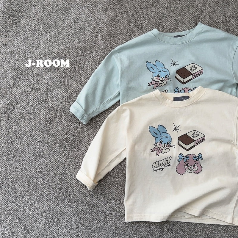 J-Room - Korean Children Fashion - #fashionkids - Milky Rabbit Tee - 6