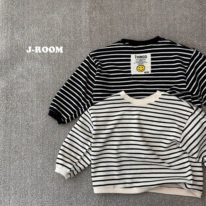 J-Room - Korean Children Fashion - #fashionkids - Lucy Stripe Sweatshirts - 2