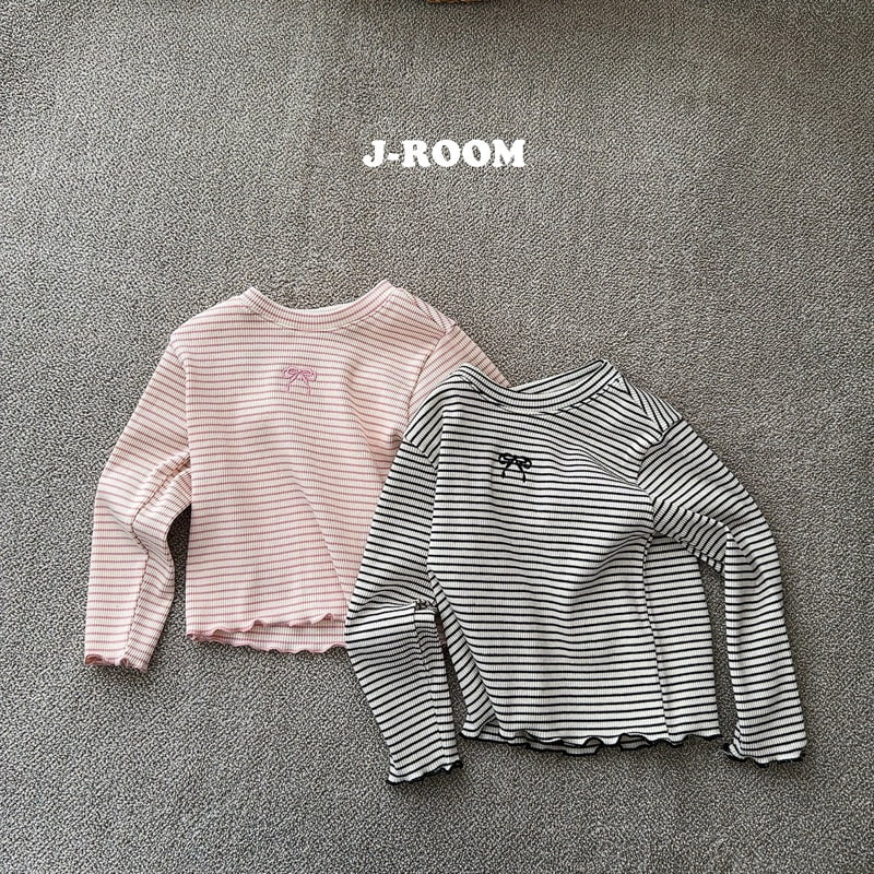 J-Room - Korean Children Fashion - #fashionkids - Ribbon Crop Wave Tee