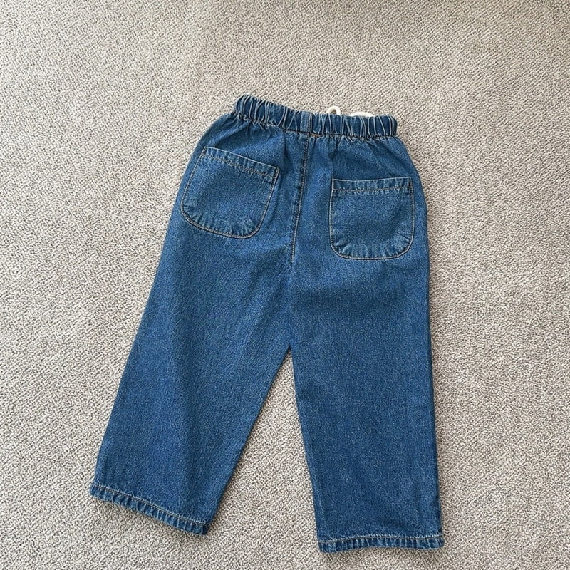 J-Room - Korean Children Fashion - #kidsshorts - String Straight Jeans - 5