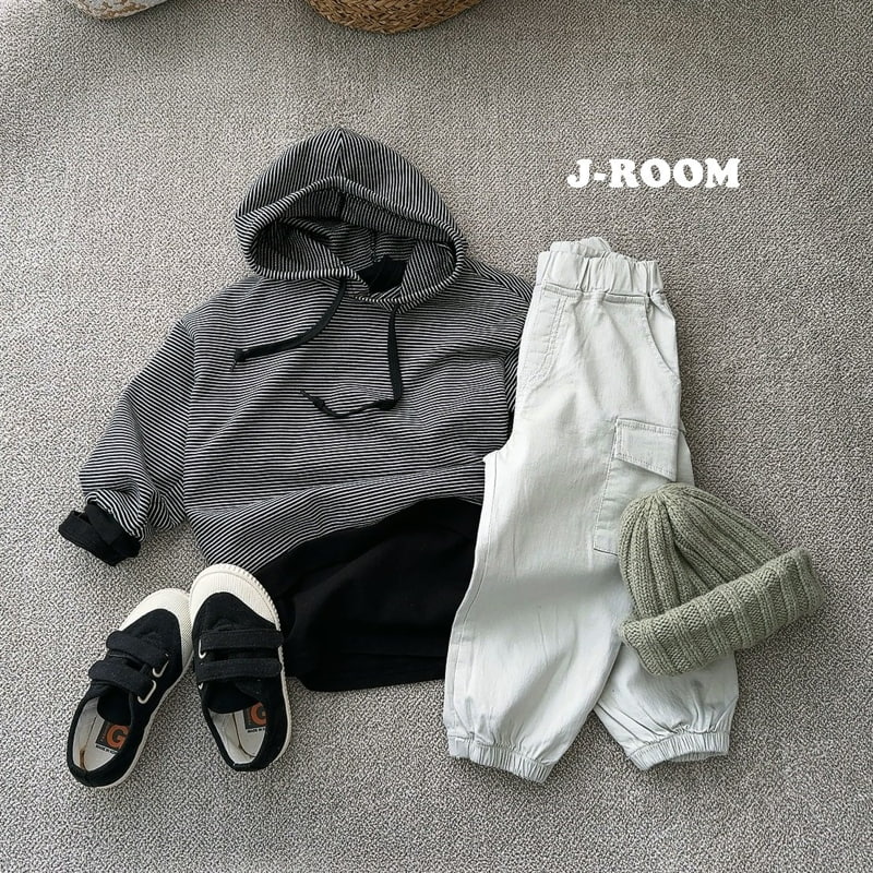 J-Room - Korean Children Fashion - #kidsshorts - Mini Stripe Hoodie - 11