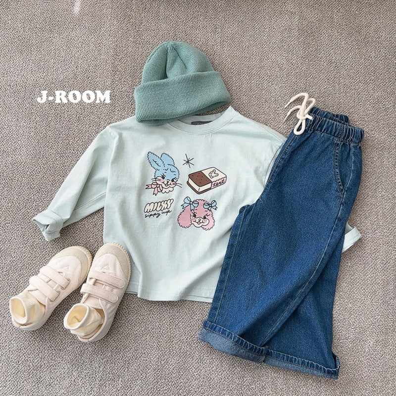 J-Room - Korean Children Fashion - #kidsstore - Milky Rabbit Tee - 8