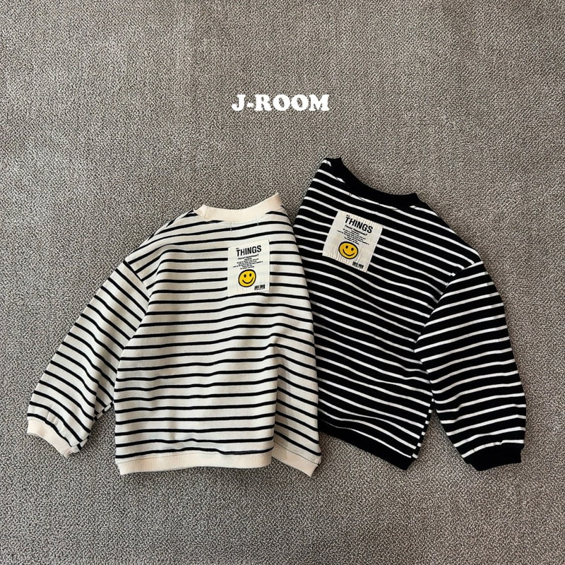 J-Room - Korean Children Fashion - #kidsshorts - Lucy Stripe Sweatshirts - 4