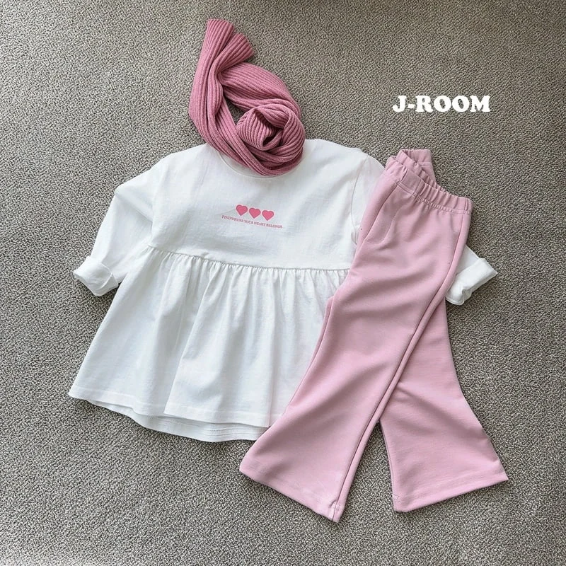 J-Room - Korean Children Fashion - #kidsstore - Bottom Shirring Long Tee - 8