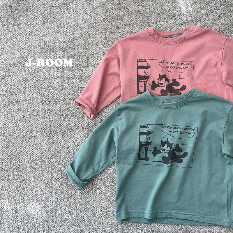 J-Room - Korean Children Fashion - #kidsshorts - Character Tee - 4