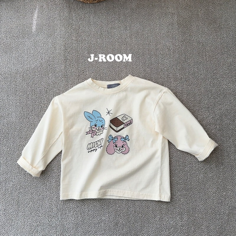 J-Room - Korean Children Fashion - #kidzfashiontrend - Milky Rabbit Tee - 9