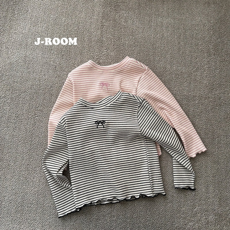 J-Room - Korean Children Fashion - #kidsstore - Ribbon Crop Wave Tee - 4