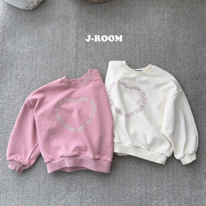 J-Room - Korean Children Fashion - #kidzfashiontrend - Love Embroidery Sweatshirts