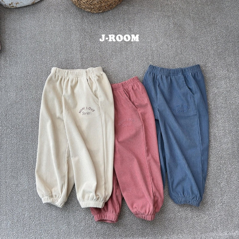 J-Room - Korean Children Fashion - #kidzfashiontrend - Corduroy Jogger Pants