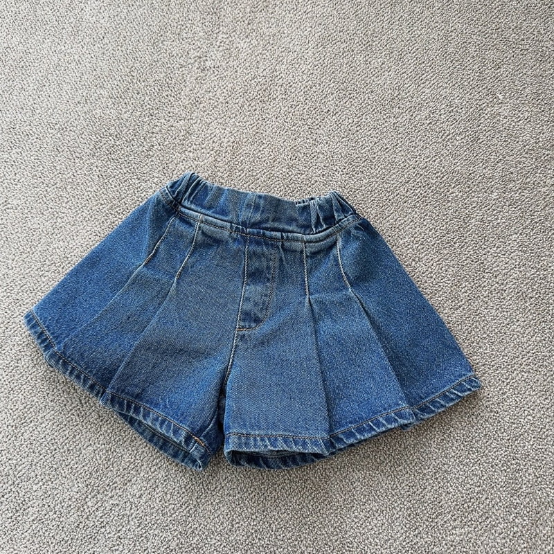 J-Room - Korean Children Fashion - #littlefashionista - Two Tuck Skirt Shorts - 12