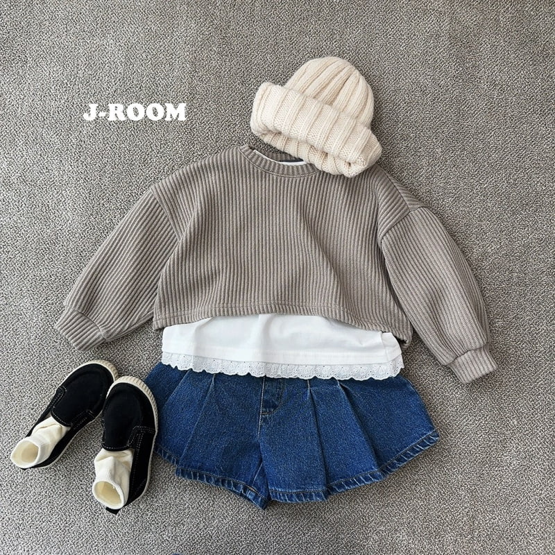 J-Room - Korean Children Fashion - #littlefashionista - Round Rib Crop Tee - 8