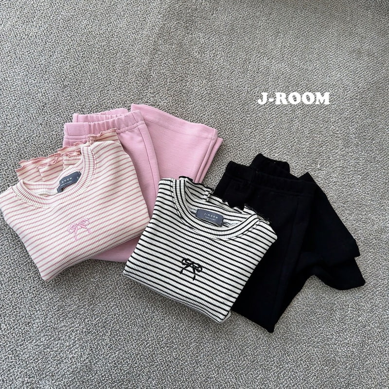 J-Room - Korean Children Fashion - #littlefashionista - Ribbon Crop Wave Tee - 6