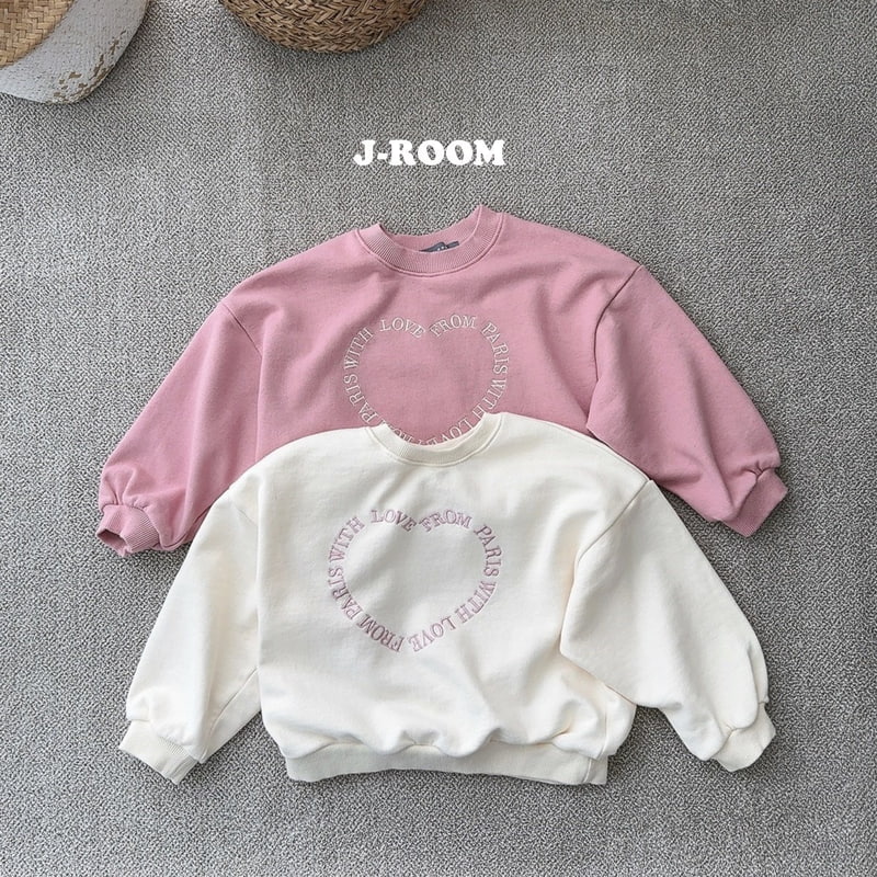 J-Room - Korean Children Fashion - #littlefashionista - Love Embroidery Sweatshirts - 3