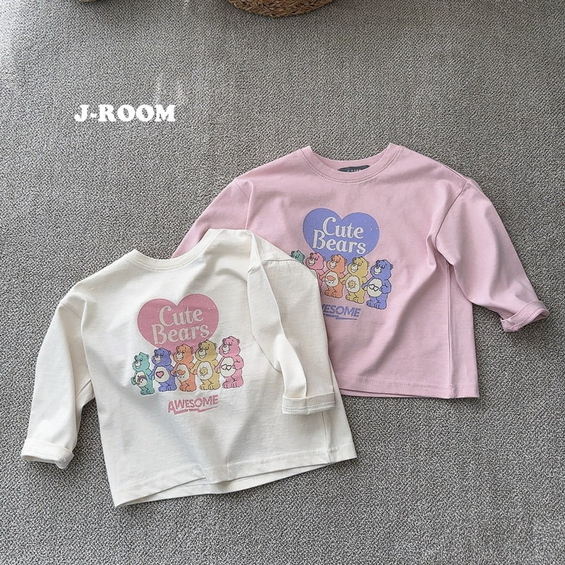 J-Room - Korean Children Fashion - #littlefashionista - Rainbow Bear Tee