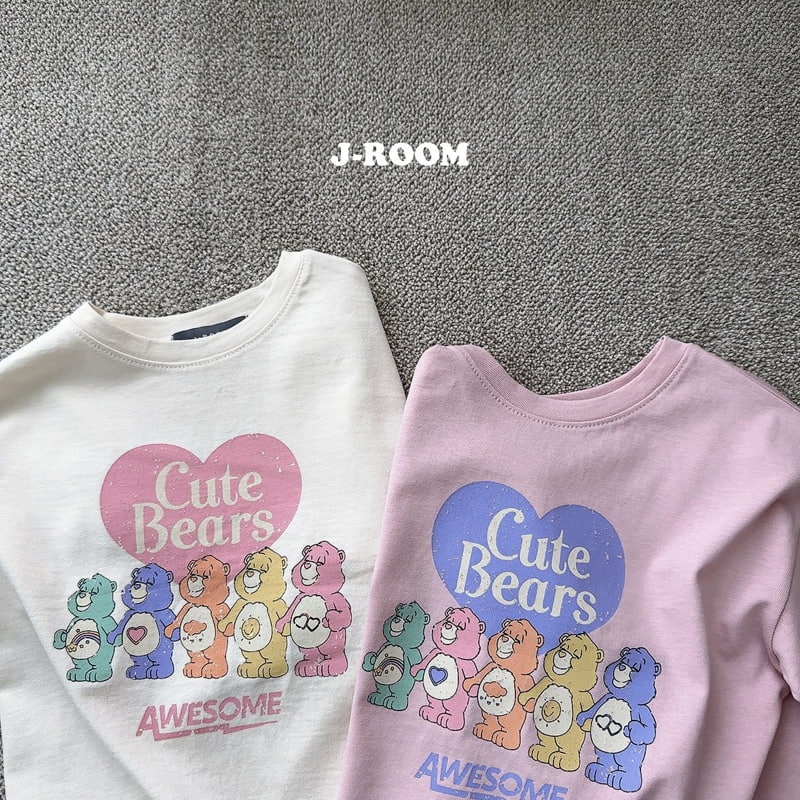 J-Room - Korean Children Fashion - #magicofchildhood - Rainbow Bear Tee - 2