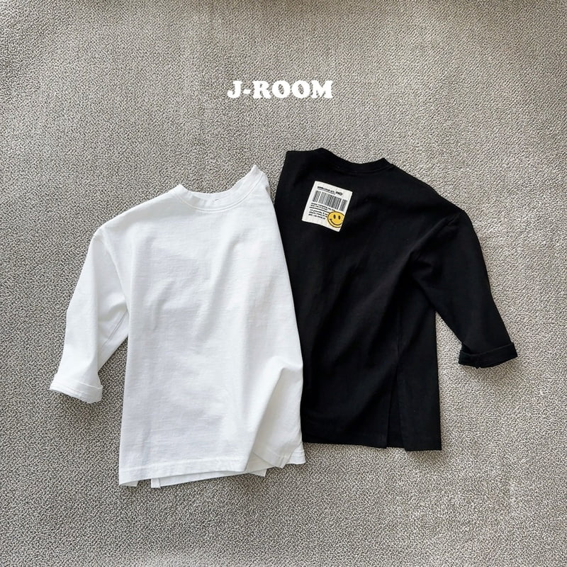 J-Room - Korean Children Fashion - #minifashionista - Label Layered Long Tee