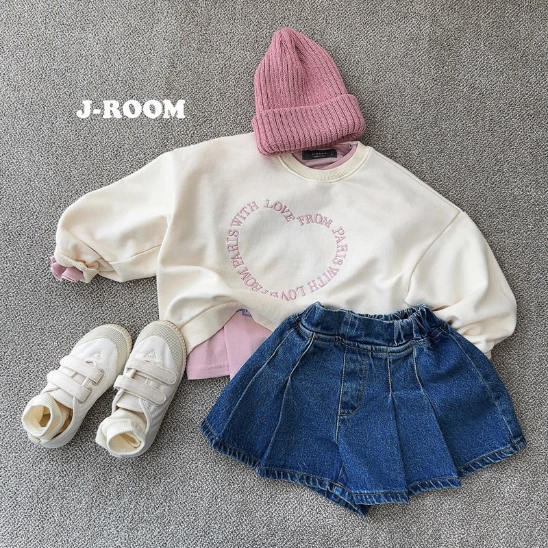 J-Room - Korean Children Fashion - #minifashionista - Love Embroidery Sweatshirts - 5