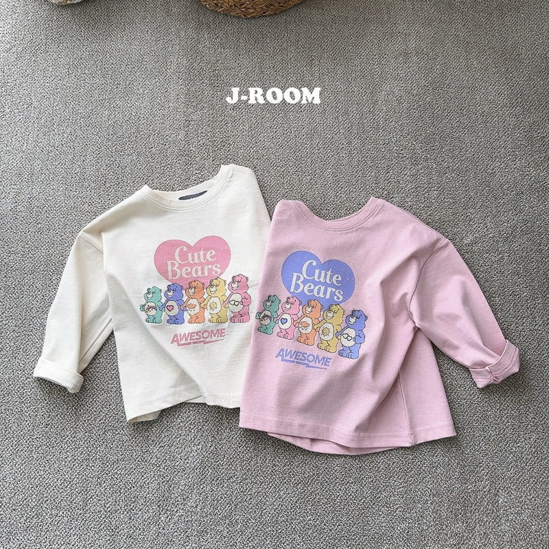 J-Room - Korean Children Fashion - #minifashionista - Rainbow Bear Tee - 3