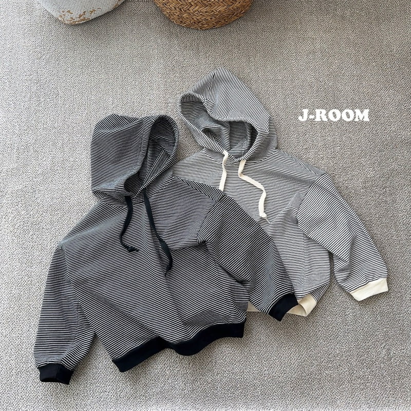 J-Room - Korean Children Fashion - #minifashionista - Mini Stripe Hoodie