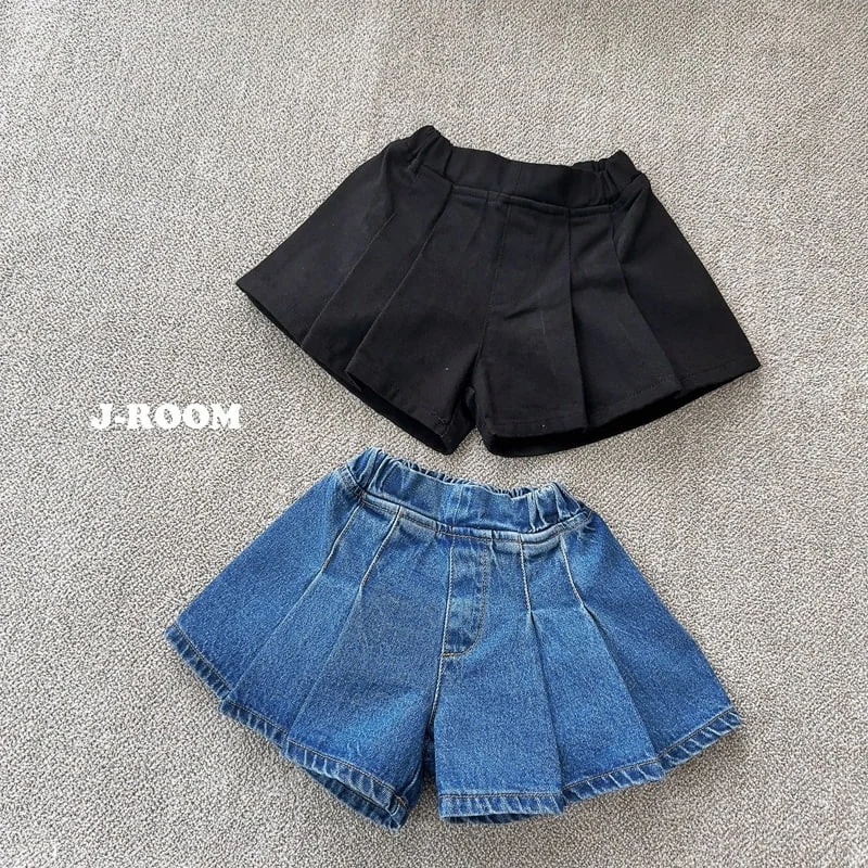 J-Room - Korean Children Fashion - #prettylittlegirls - Two Tuck Skirt Shorts