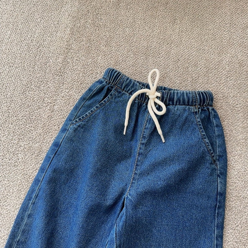 J-Room - Korean Children Fashion - #prettylittlegirls - String Straight Jeans - 12