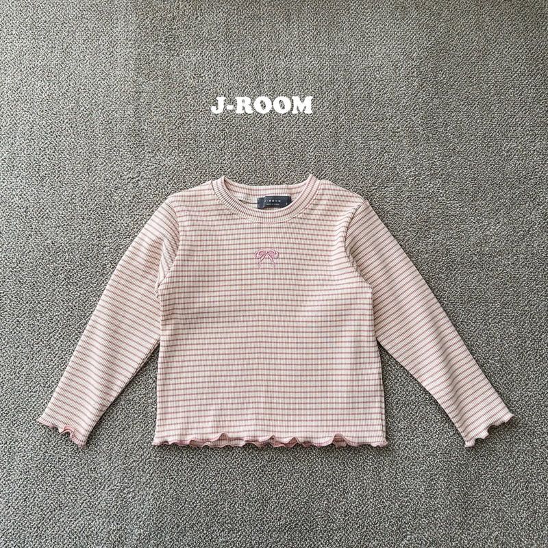 J-Room - Korean Children Fashion - #prettylittlegirls - Ribbon Crop Wave Tee - 9