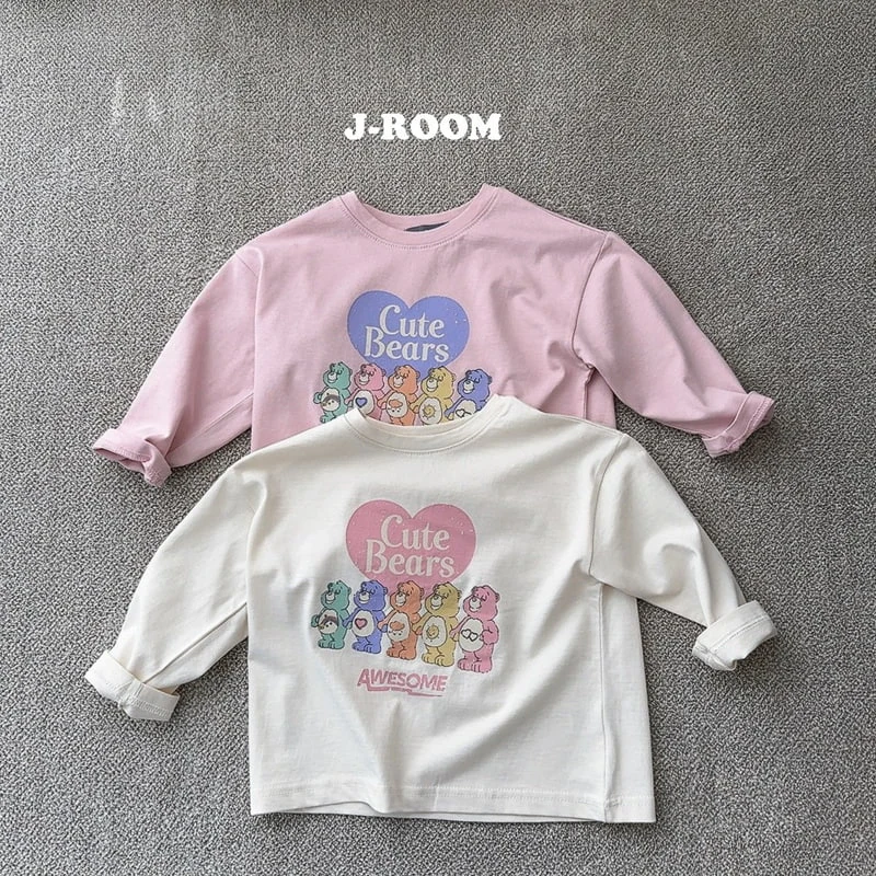 J-Room - Korean Children Fashion - #minifashionista - Rainbow Bear Tee - 4