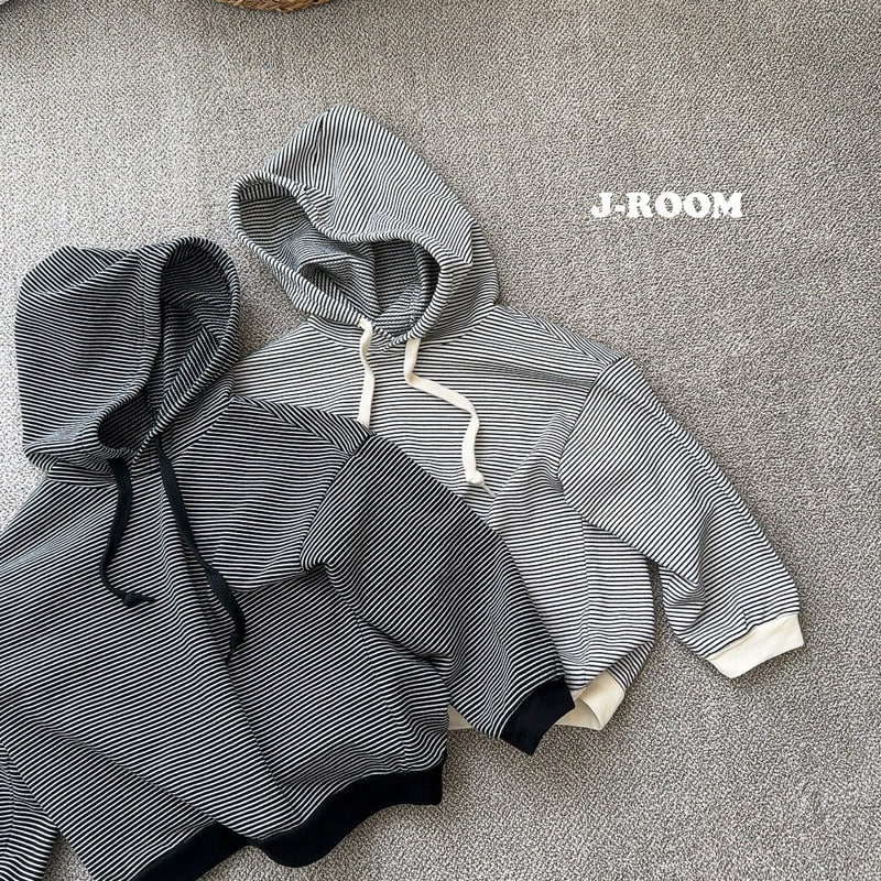 J-Room - Korean Children Fashion - #prettylittlegirls - Mini Stripe Hoodie - 2