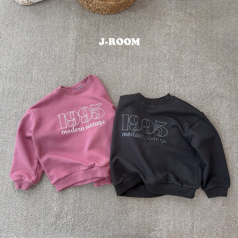 J-Room - Korean Children Fashion - #prettylittlegirls - 1995 Embroidery Sweatshirts