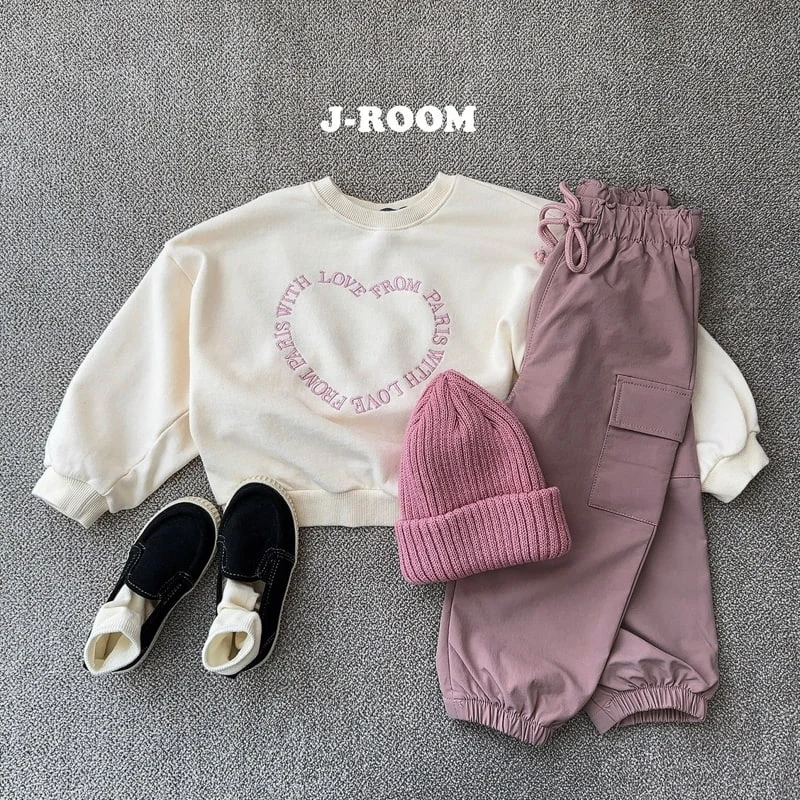 J-Room - Korean Children Fashion - #stylishchildhood - Love Embroidery Sweatshirts - 9