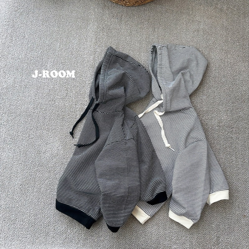 J-Room - Korean Children Fashion - #stylishchildhood - Mini Stripe Hoodie - 5