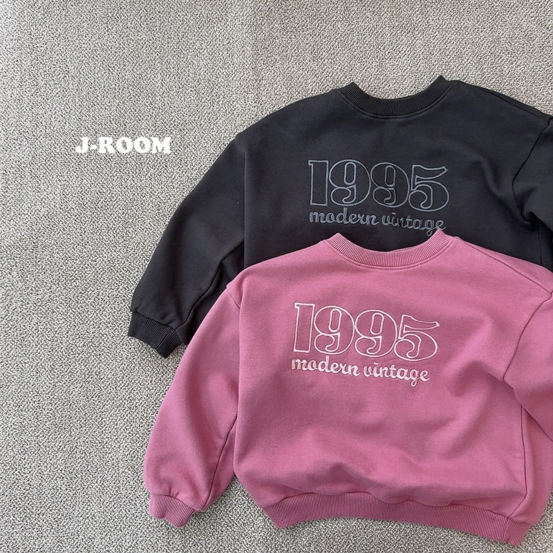 J-Room - Korean Children Fashion - #toddlerclothing - 1995 Embroidery Sweatshirts - 4