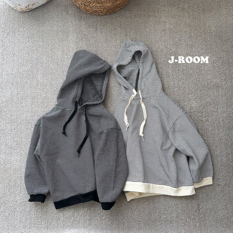 J-Room - Korean Children Fashion - #todddlerfashion - Mini Stripe Hoodie - 3