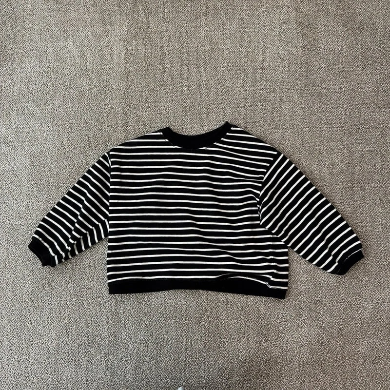 J-Room - Korean Children Fashion - #toddlerclothing - Lucy Stripe Sweatshirts - 12