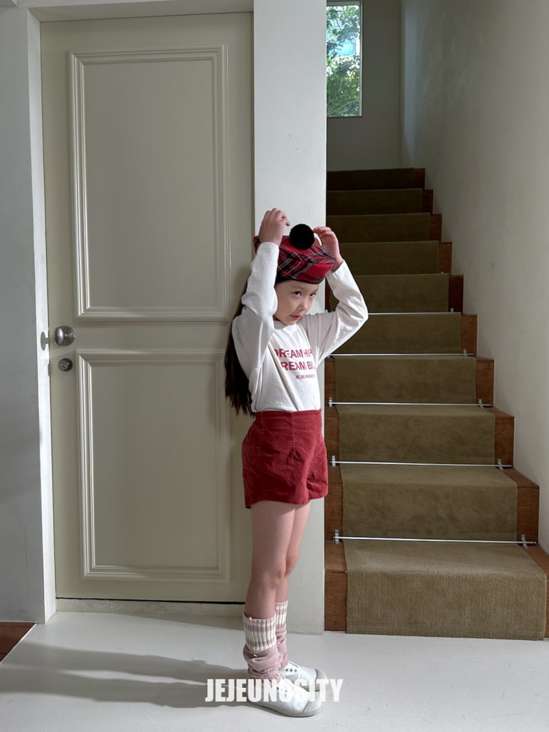 Jejeunosity - Korean Children Fashion - #kidsshorts - Velvet Berry Shorts - 8