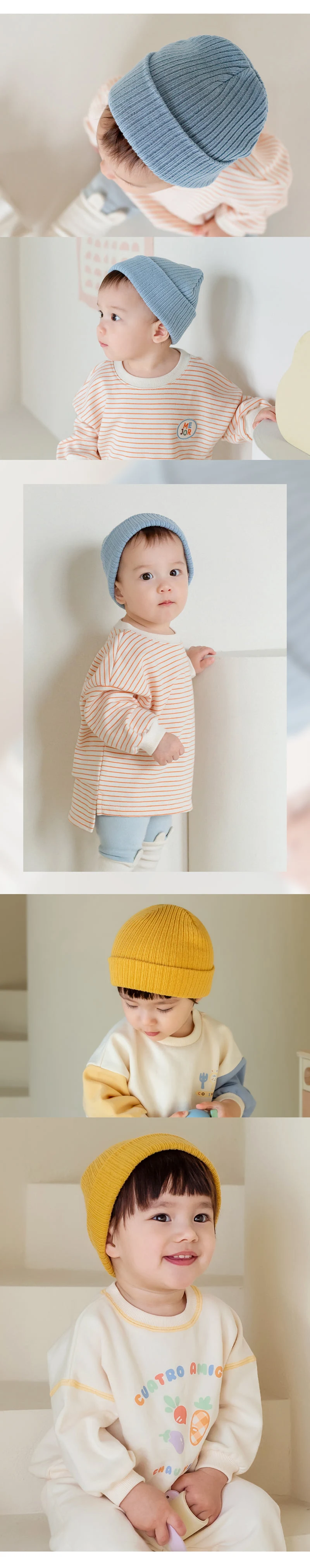 Kids Clara - Korean Baby Fashion - #babyboutique - Style Rib Beanie - 7