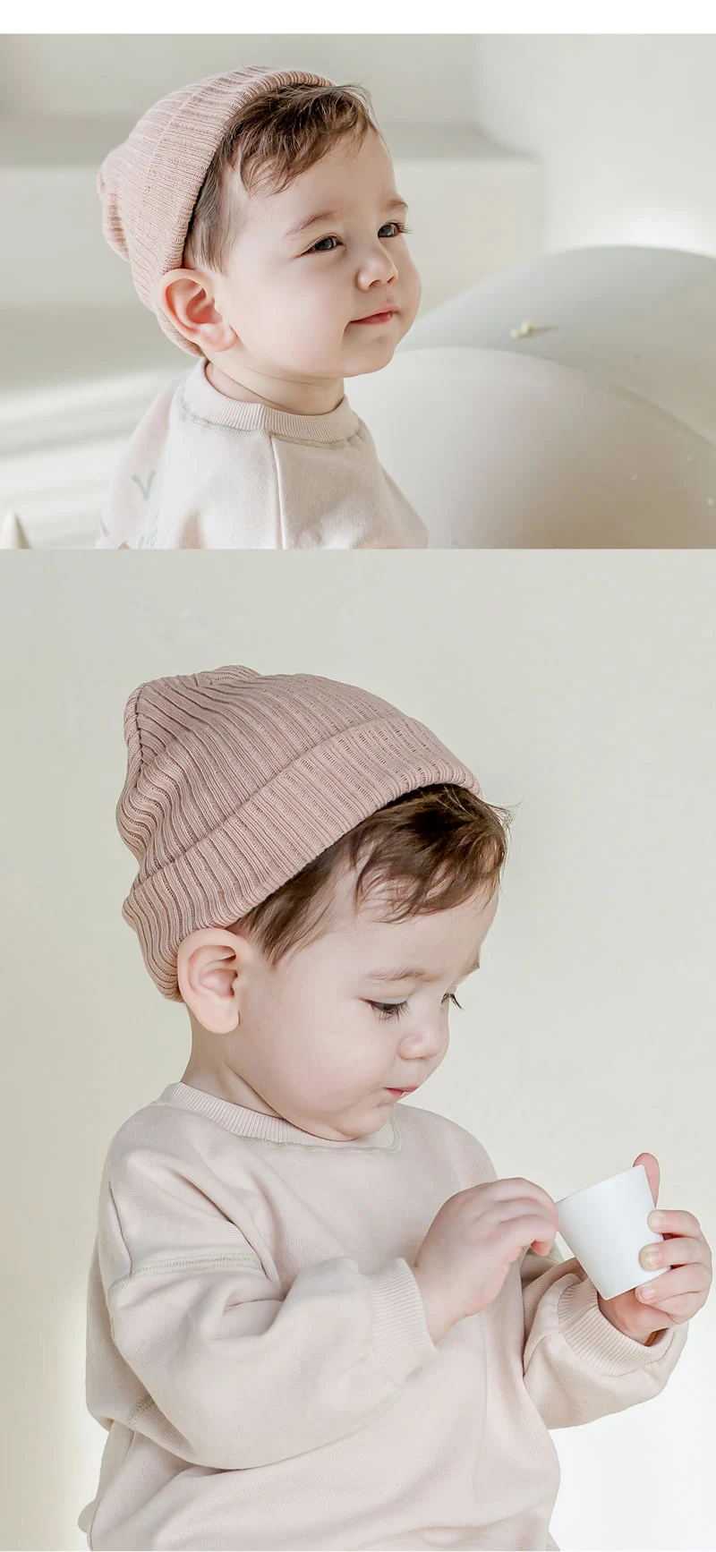 Kids Clara - Korean Baby Fashion - #babyboutiqueclothing - Style Rib Beanie - 8