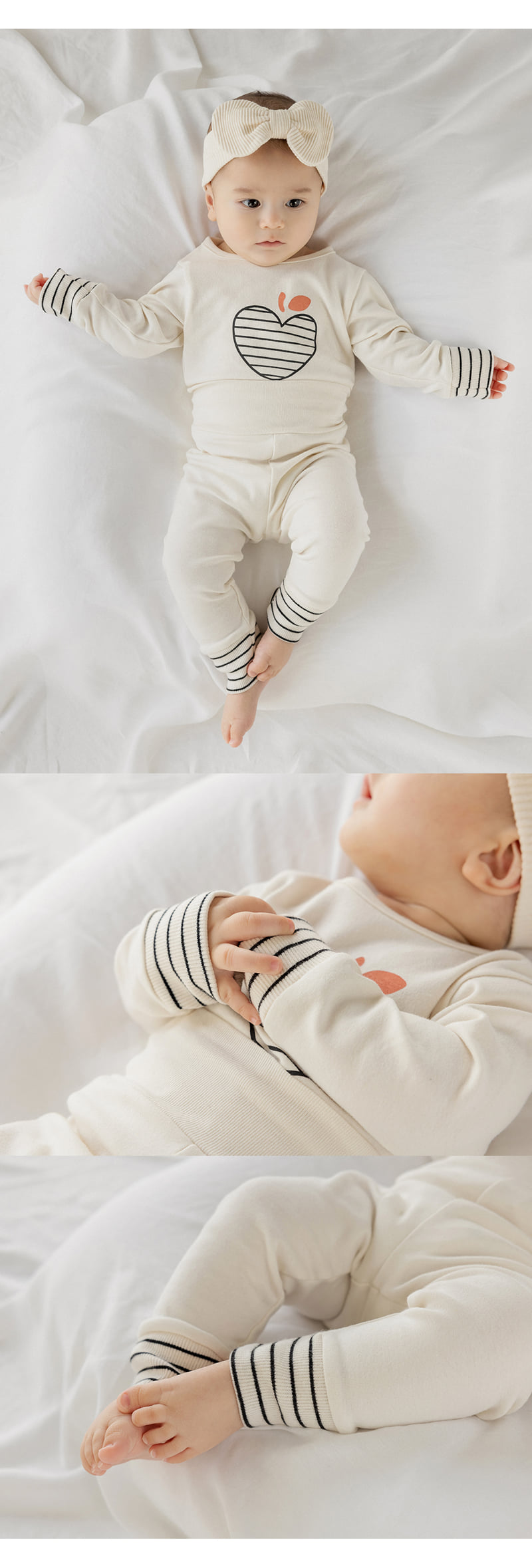 Kids Clara - Korean Baby Fashion - #babyfashion - Molang Comfy Belly Baby Loungewear - 5