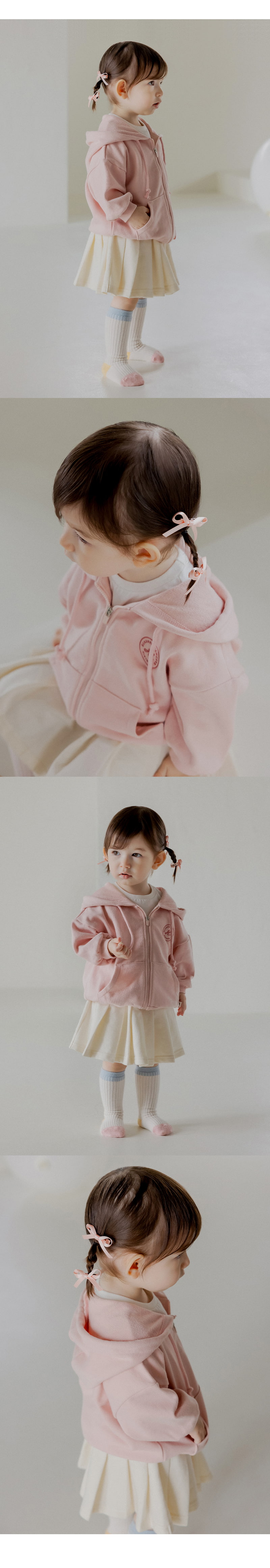 Kids Clara - Korean Baby Fashion - #babyclothing - Peper Hoodie Baby Zip-up - 4