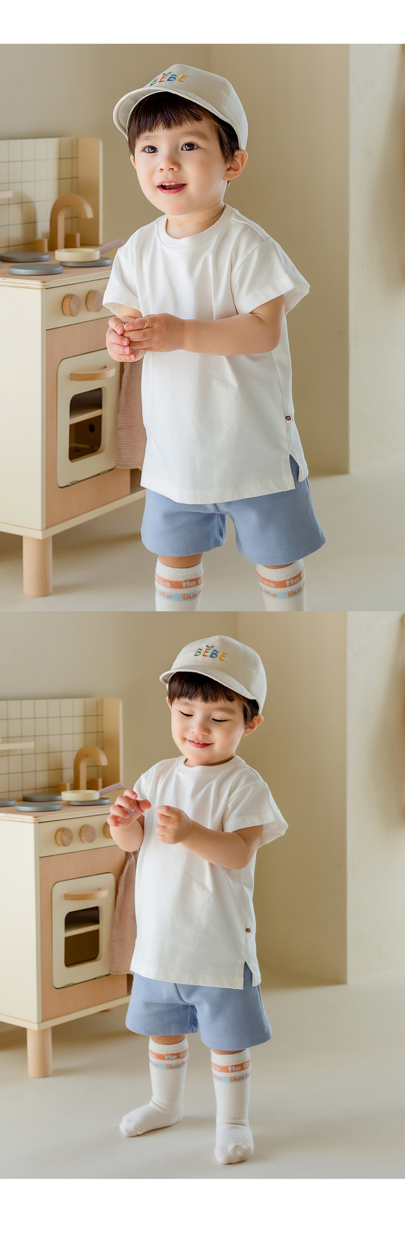 Kids Clara - Korean Baby Fashion - #babyfashion - Luyan Layered Long Baby Tee - 6